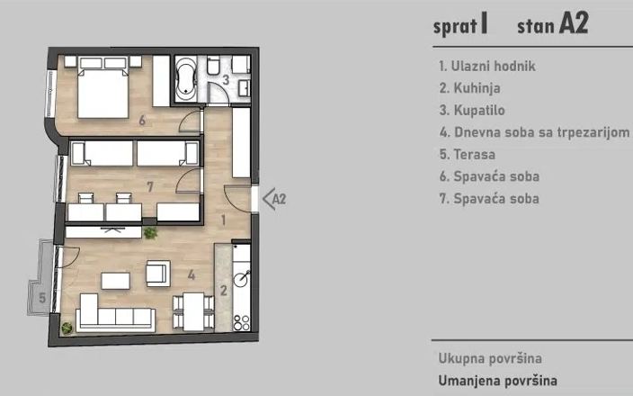 Trosoban stan u izgradnji - Socijalno, Novi Sad