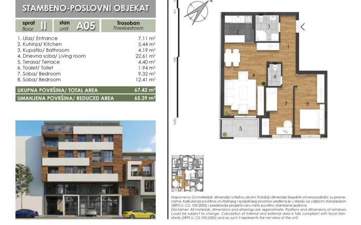 Trosoban stan Telep - Izgradnja, Novi Sad